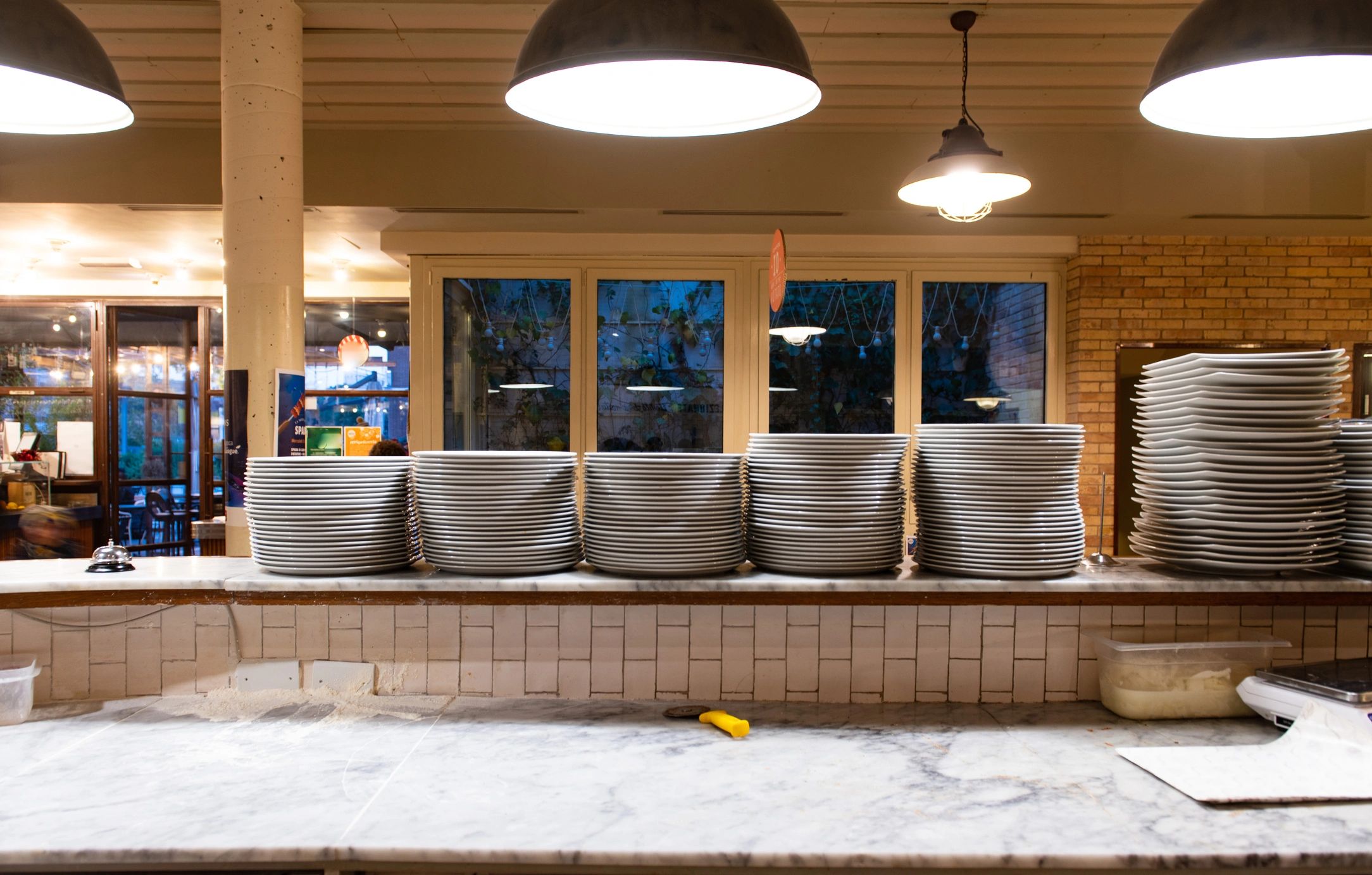Restaurant interior detail used with guest testimonial