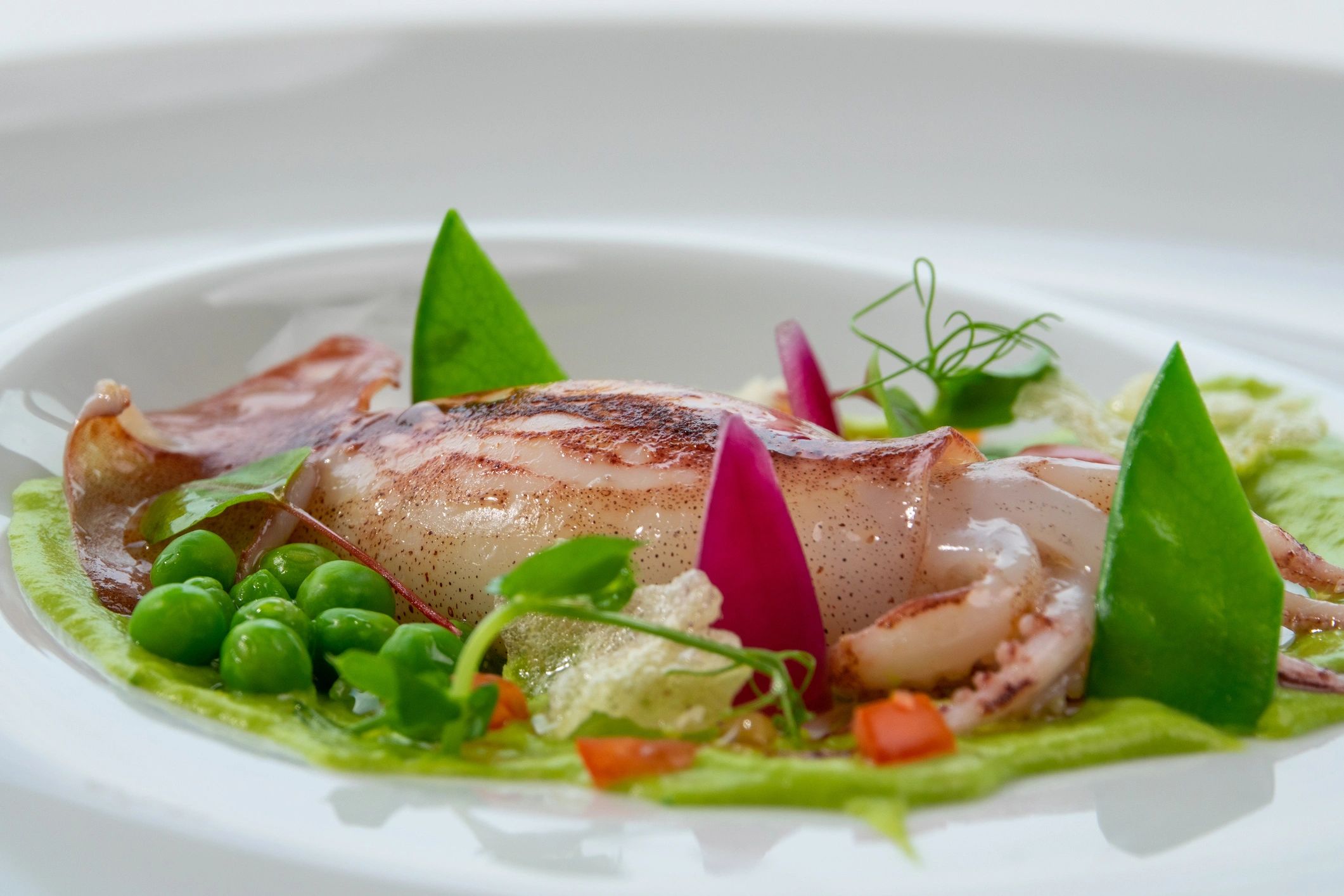 Seafood dish served in the restaurant